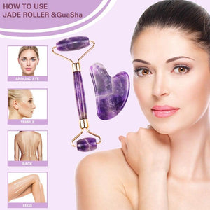 Amethyst Gua Sha Gesichtsroller