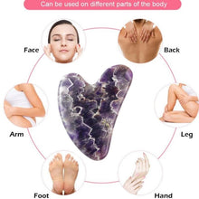 Load the picture into the gallery viewer, Amethyst Gua Sha Gesichtsroller
