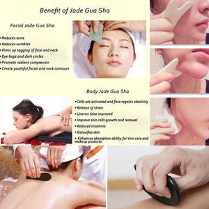 Gua Sha Steine Milchquarz