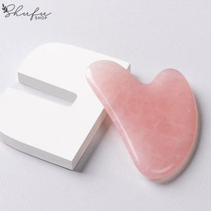 Gua Sha Rosenquarz Y-Shape