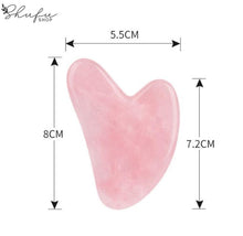 Load the picture into the gallery viewer, Gua Sha Rosenquarz Y-Shape
