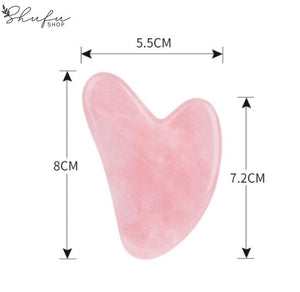 Gua Sha Rosenquarz Y-Shape