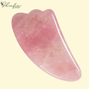 Gua Sha Rosenquarz Schaber Shufu Shop