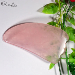 Gua Sha Rosenquarz Schaber Shufu Shop