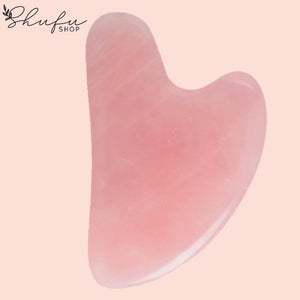 Gua Sha Rosenquarz Y-Shape